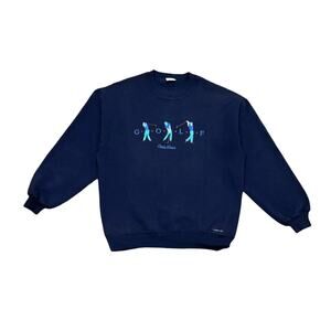 ★ Vintage 90’s Golf Embroidered Logo Sweatshirt by Crazy Shirts (Made in USA) ★